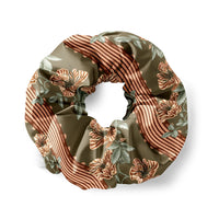 Silk Scrunchie | Orchard Bordure | Rust