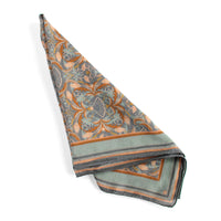 Silk Cotton Scarf | Medium | Apricot Filigree