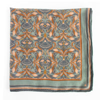 Silk Cotton Scarf | Medium | Apricot Filigree