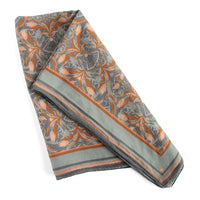 Silk Cotton Scarf | Medium | Apricot Filigree