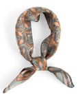 Silk Cotton Scarf | Medium | Apricot Filigree