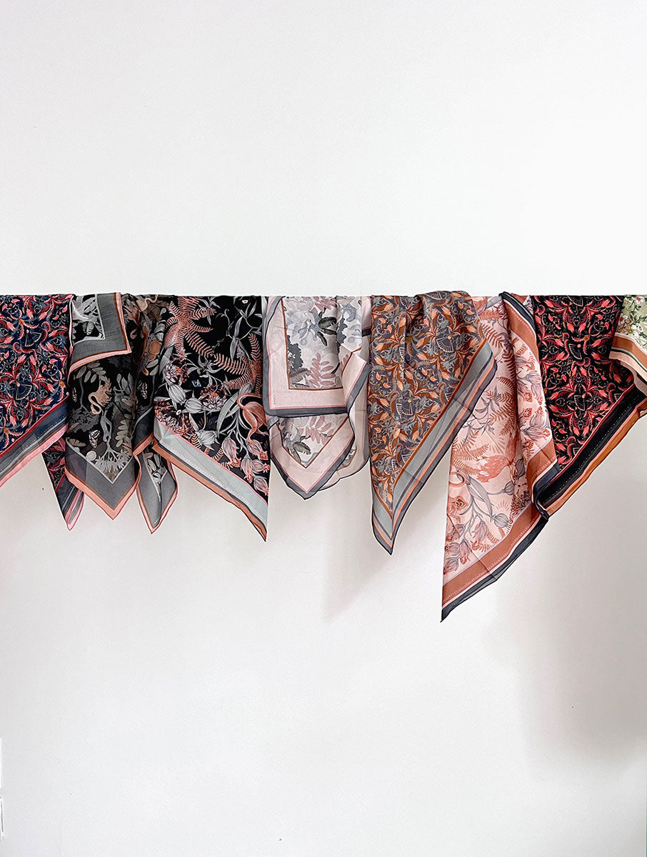 Silk Cotton Scarf | Medium | Moonstone