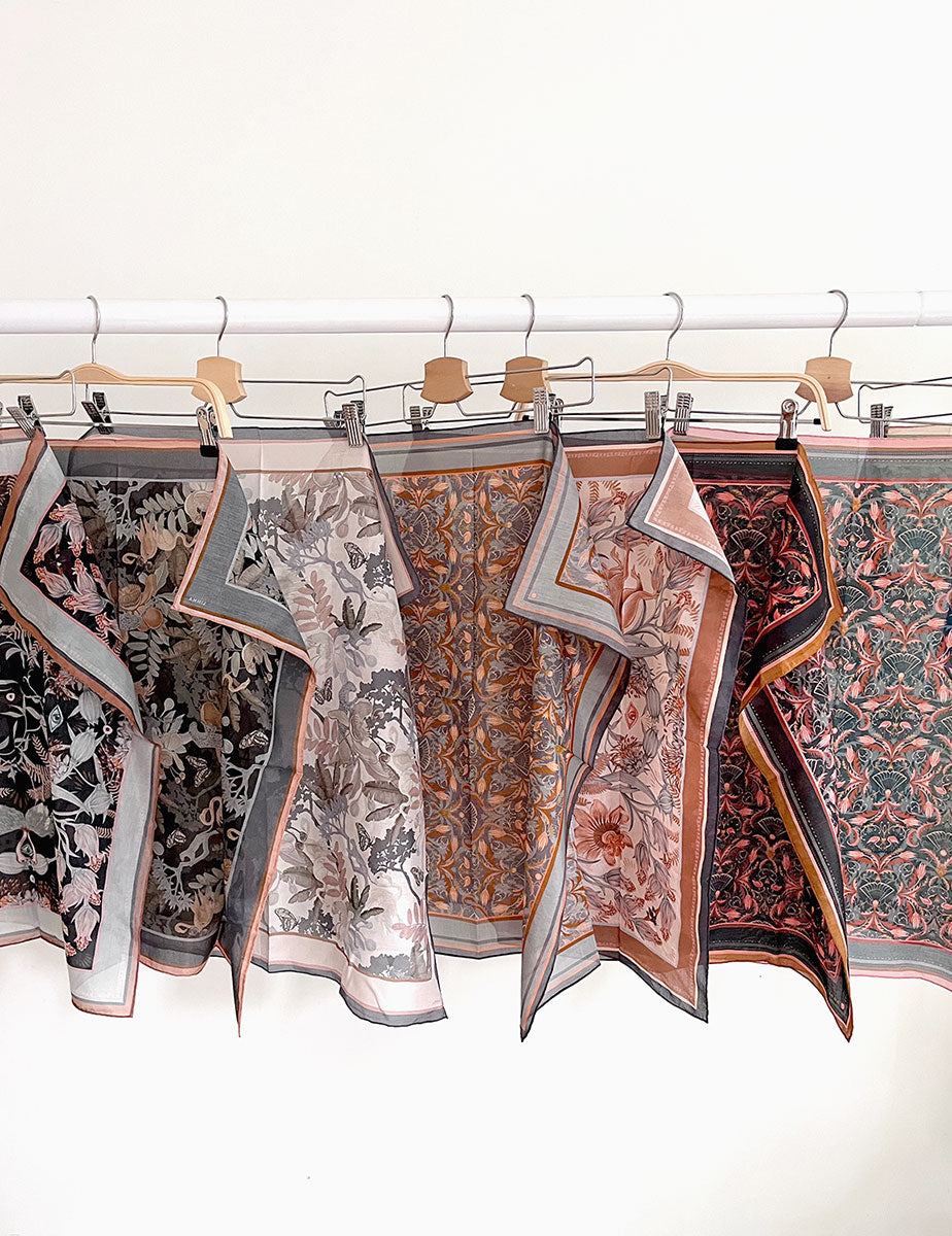 Silk Cotton Scarf | Medium | Moonstone