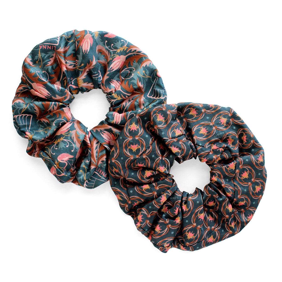 Silk Scrunchie | Blue Rose