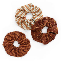 Silk Scrunchie | Lily Tree Rust Diamond