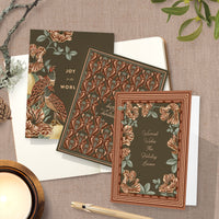 Holiday | Orchard Bordure in Rust | Greeting Card