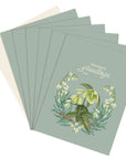 Holiday | Season's Greetings Blue Floral | Greeting Card