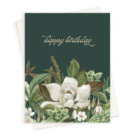 Happy Birthday | Magnolia Bouquet | Greeting Card