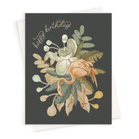 Happy Birthday | Flamingo Nephrite | Greeting Card