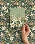 Thank You Anemone Floral Greeting Card - Ceylon Green