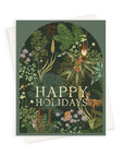 "Happy Holidays" Woodland Forest Greeting Card