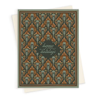 Holiday | Pheasant Filigree in Azure | Greeting Card