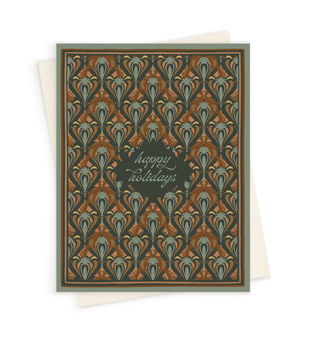 Holiday | Pheasant Filigree in Azure | Greeting Card